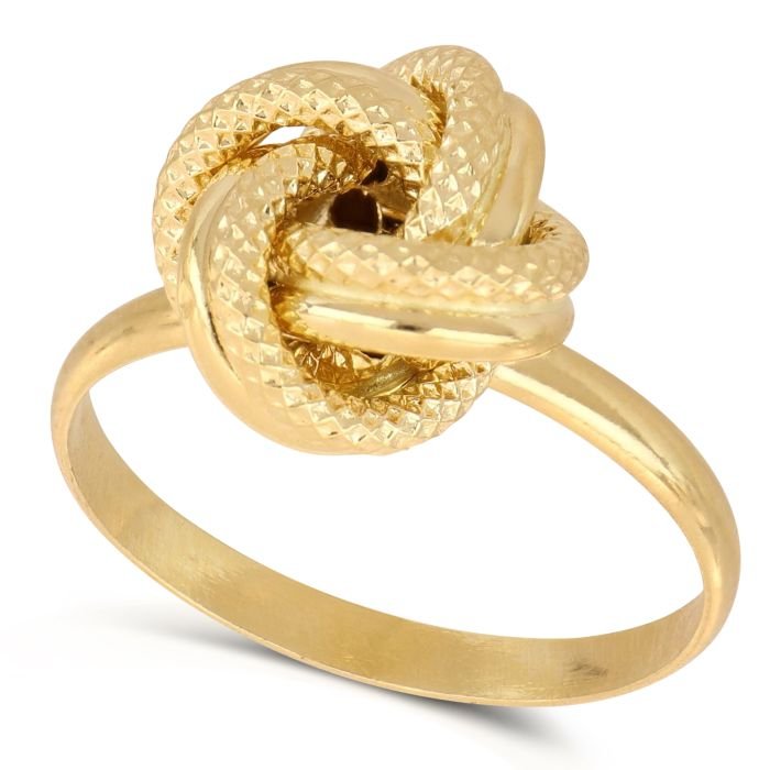 Anello oro giallo 18kt nodo