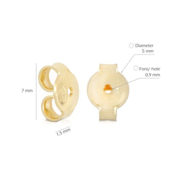 Scattino per orecchini oro giallo 18kt