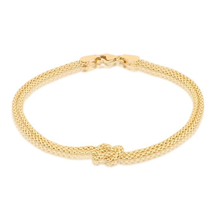 Bracciale nodo centrale oro giallo 18kt