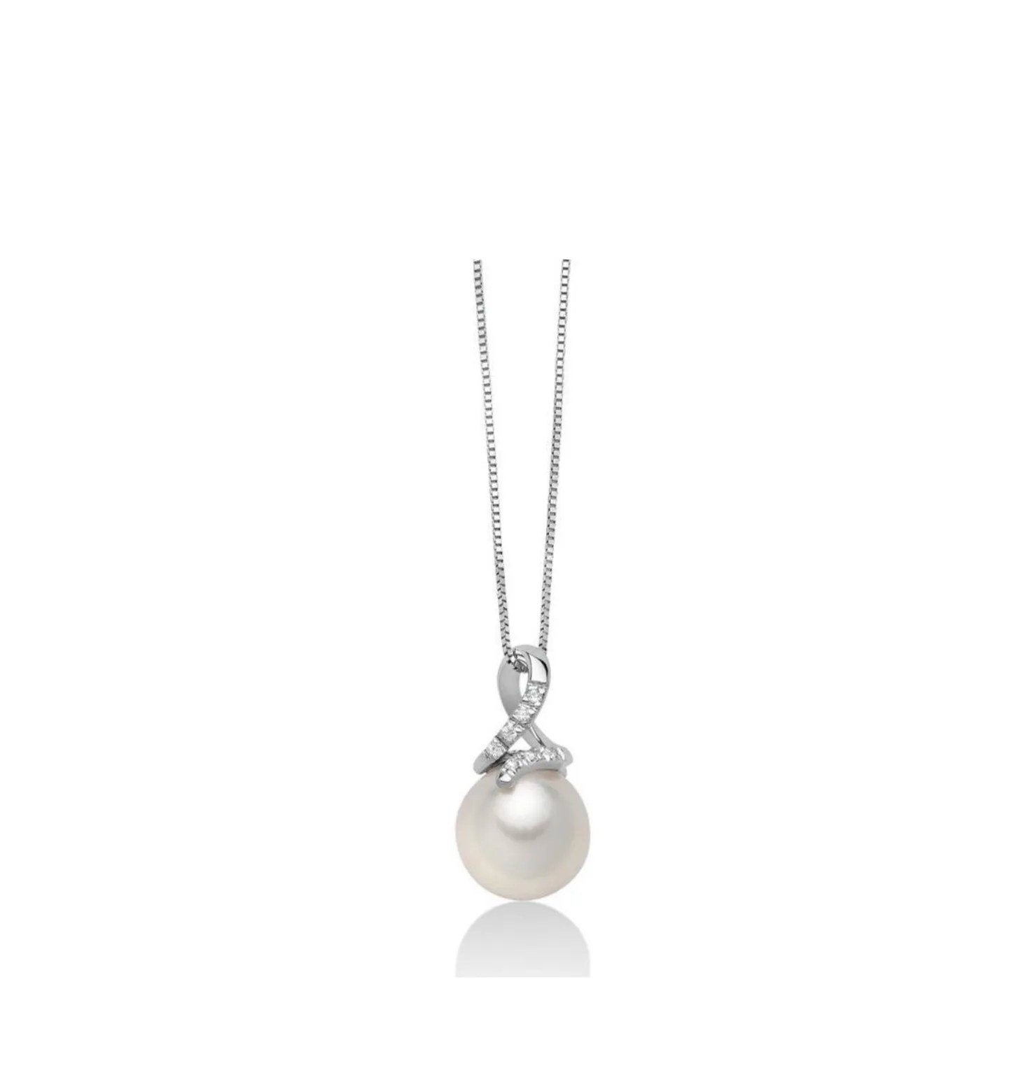 Miluna collana perla e diamanti