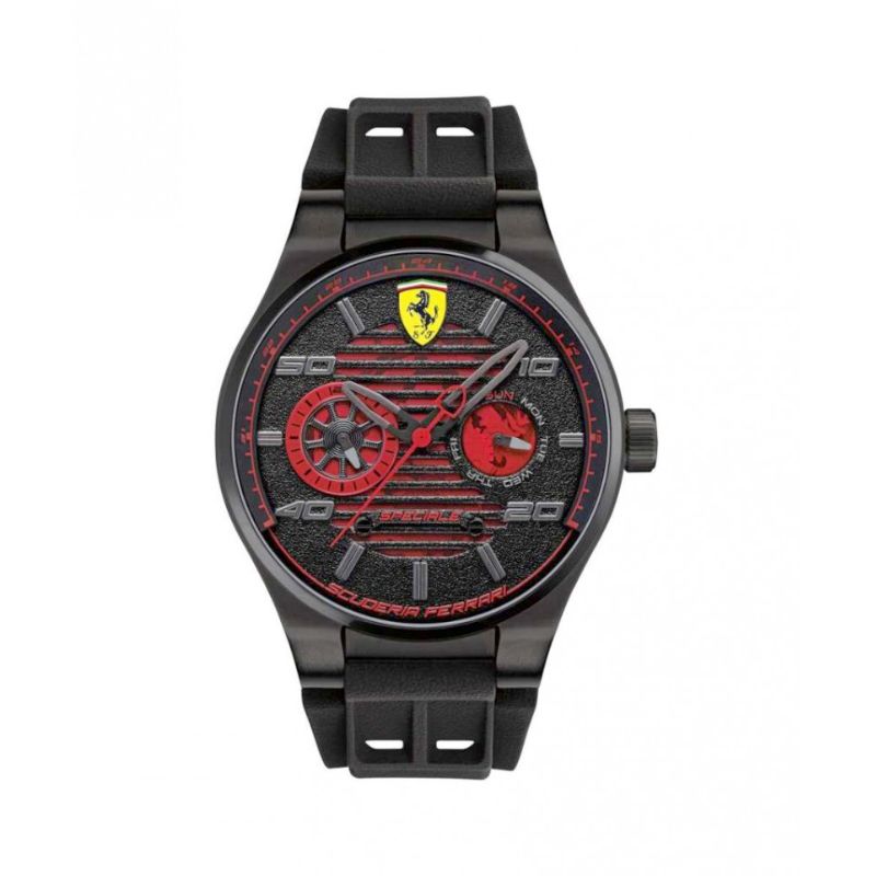 OROLOGIO DA UOMO IN ACCIAIO CON CINTURINO GOMMA (Scuderia Ferrari) - FER0830431
