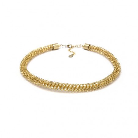 COLLANA CORTA MOLLA IN OTTONE Vesto Pazzo