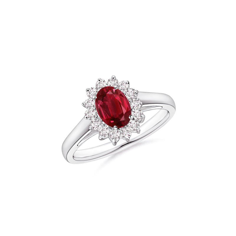 Anello Kate pietra rossa