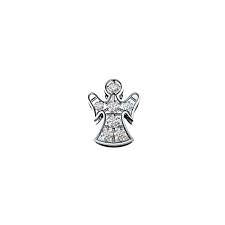 Elemento fantasia angelo in oro bianco e diamanti ELEMENTS (DonnaOro) - DCHF3407.002