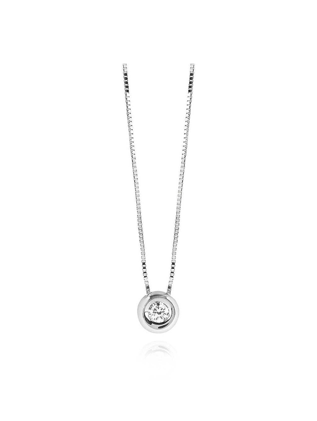 Collana oro bianco con diamante Diamonds