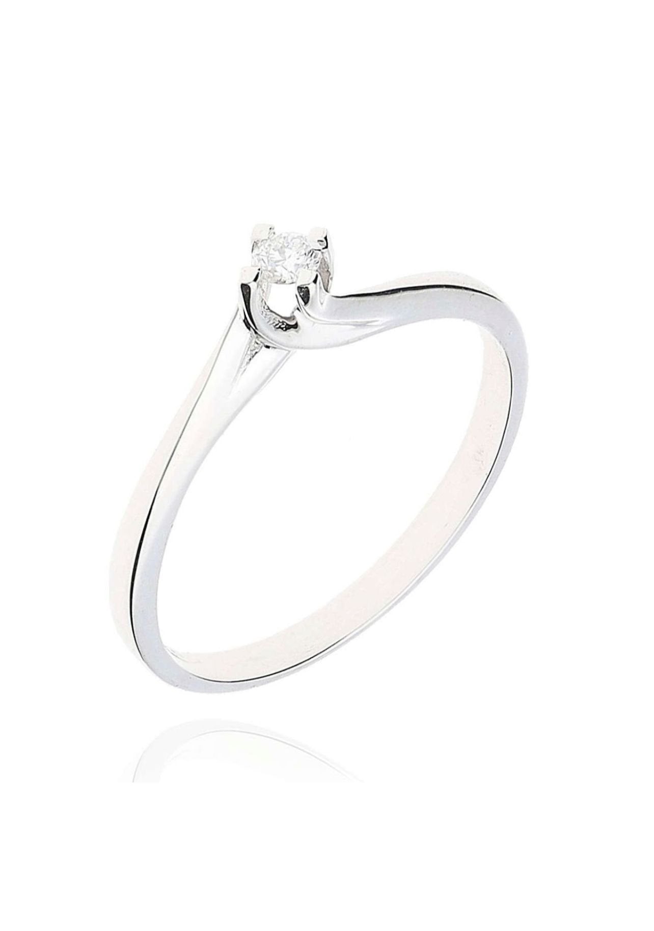 Anello oro bianco 18 Kt Diamond