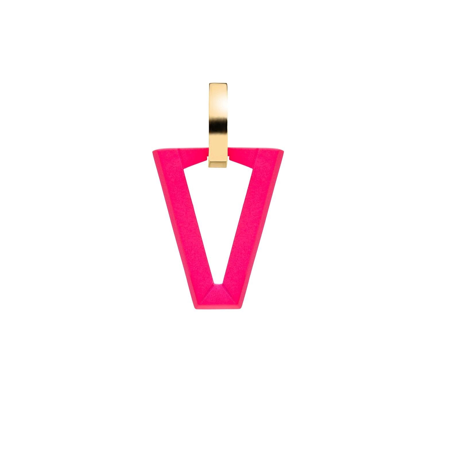 ORECCHINO VALENTINA FERRAGNI STUDIO UALI FLUO PINK