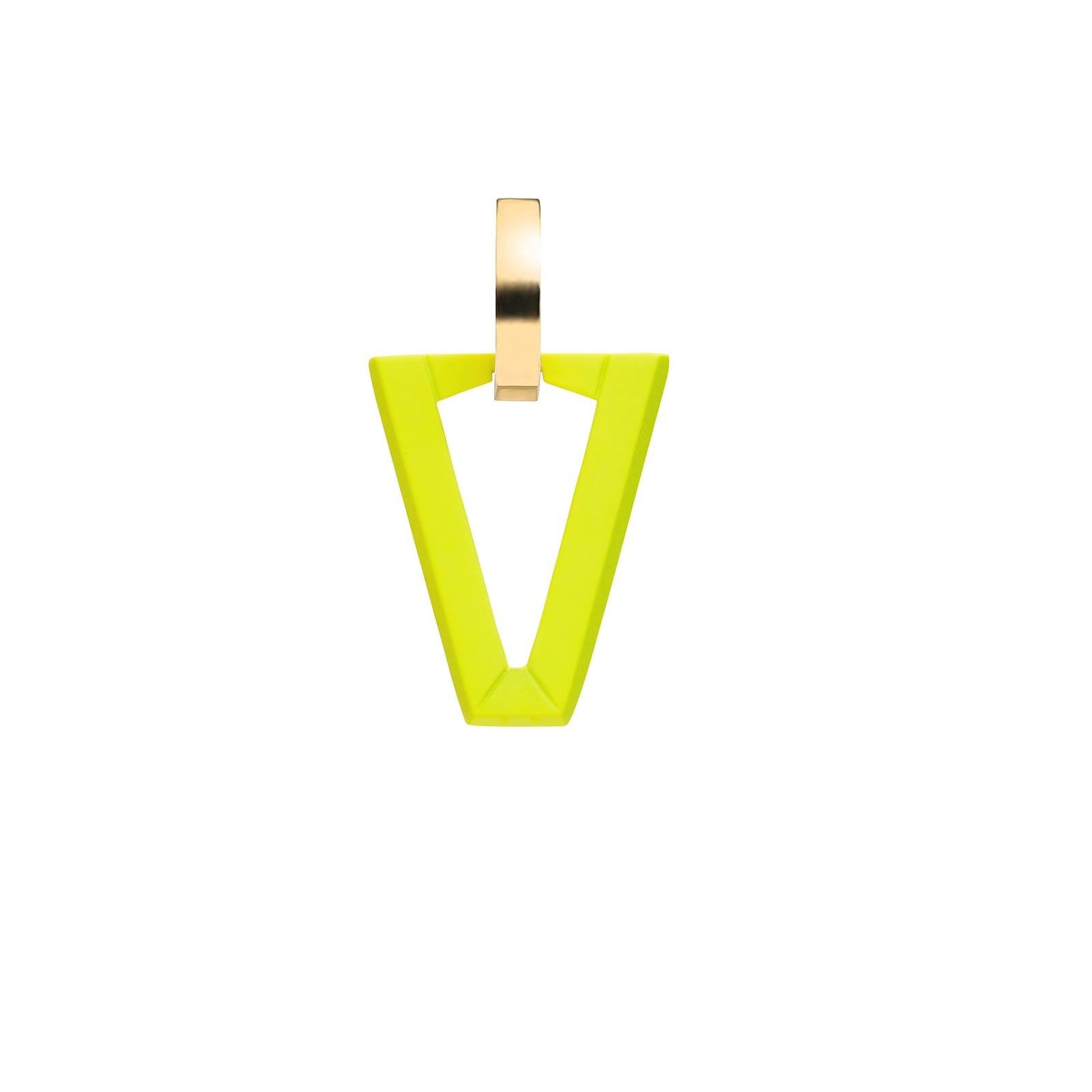 ORECCHINO VALENTINA FERRAGNI STUDIO UALI FLUO LIME
