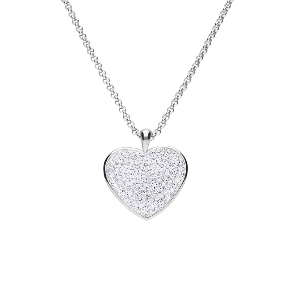 Collana Donna Stroili Oro Lady Phantasya Collection Ciondolo Cuore Acciaio E Cristalli