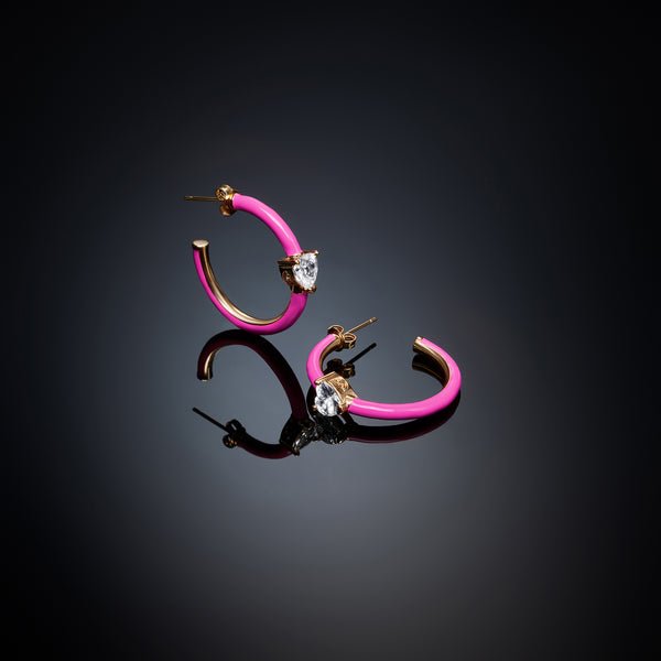 CHIARA FERRAGNI | Pink Love Parade Medium Size Hoop | J19AVI19