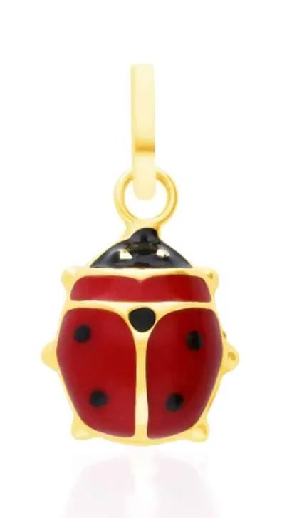 Ciondolo Coccinella Oro Giallo