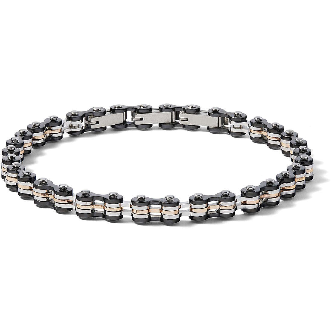 Bracciale uomo Comete in Trattamento PVD Rosè e Nero