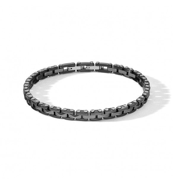 Bracciale uomo Comete in Ceramica Nera