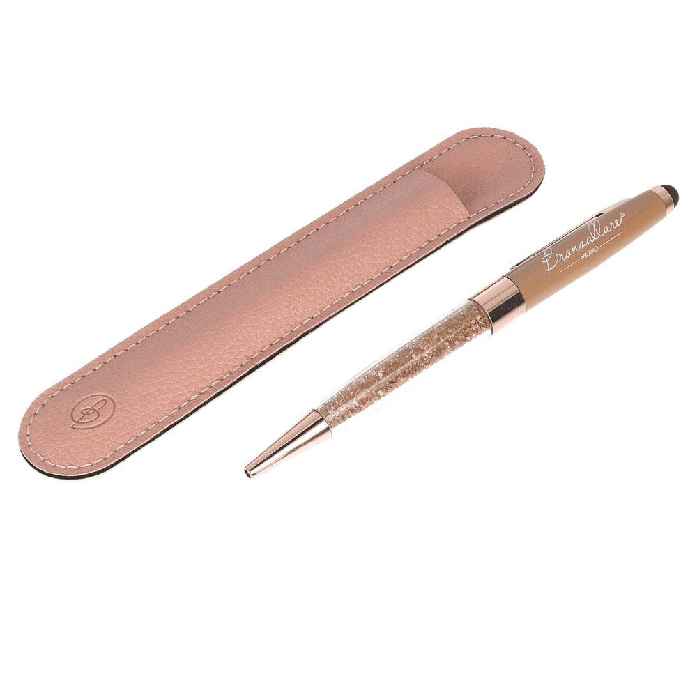 Penna con Pochette Rosa Bronzallure