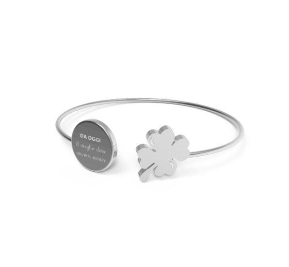 Bracciale 10 Buoni Propositi Silver Da Oggi il meglio deve ancora venire - B5470