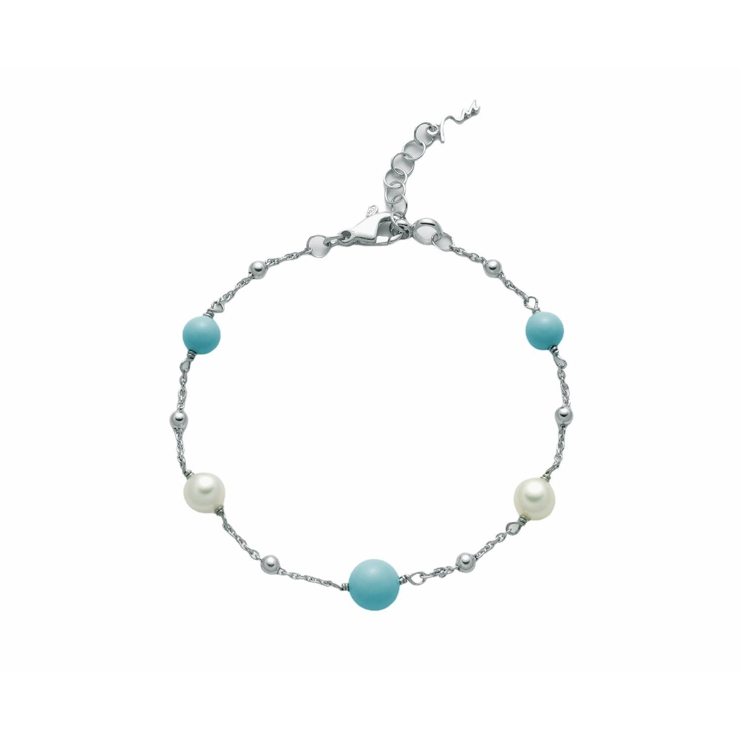 Bracciale Donna Miluna Pasta Di Turchese Perla PBR3016