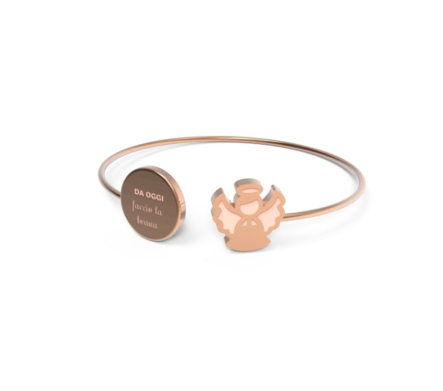 Bracciale 10 Buoni Propositi Rosè Da Oggi faccio la brava - B5474/RO