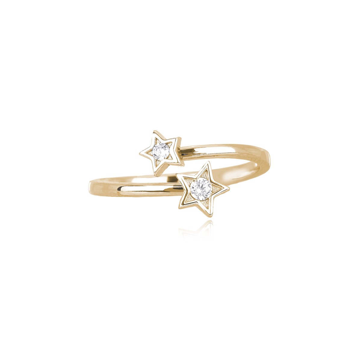 Anello donna argento contrariè stelle | Mabina