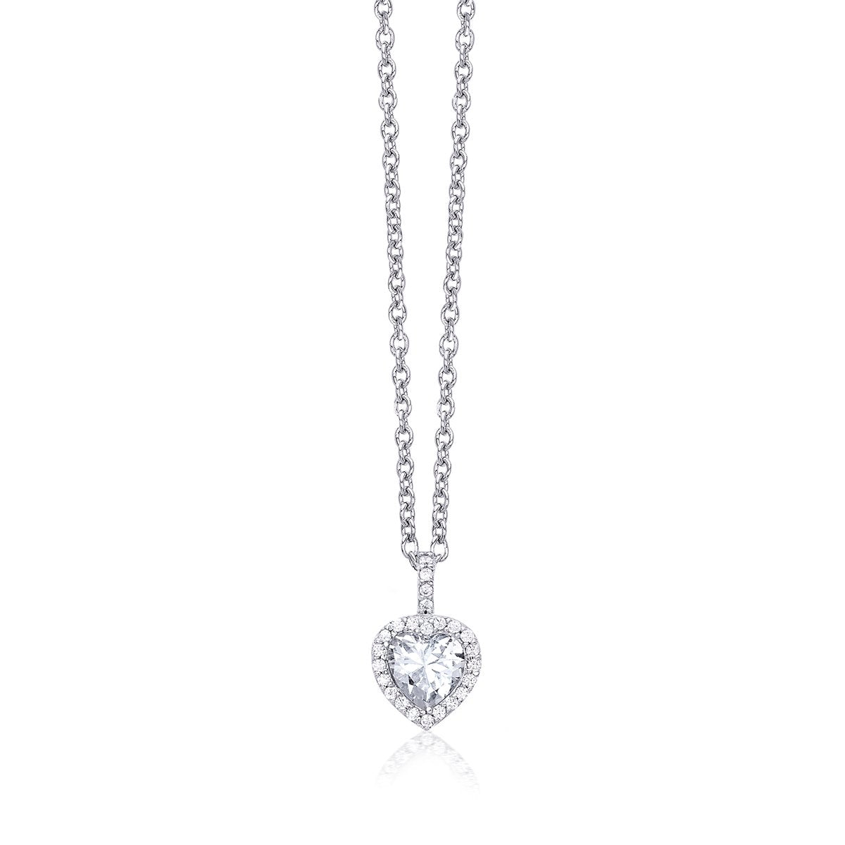 Collana donna argento con cuore | Mabina