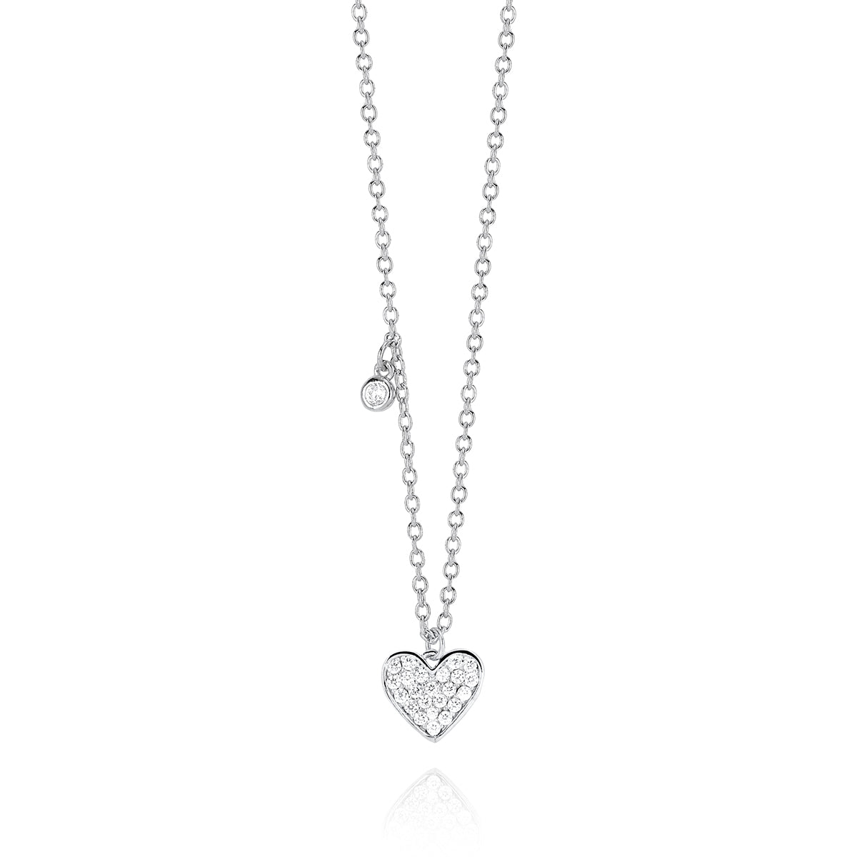 Collana donna argento con cuore | Mabina