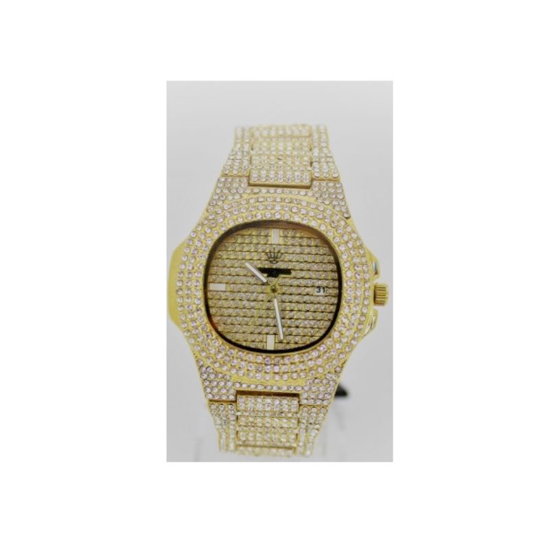 Orologio unisex Rapper America -  F10 roma solo tempo gold con zirconi swarovski - RAF1O.1