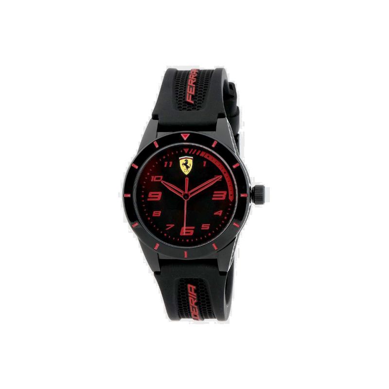 OROLOGIO RAGAZZO RED REV NERO CON DETTAGLI ROSSI (Scuderia Ferrari) - L7559K