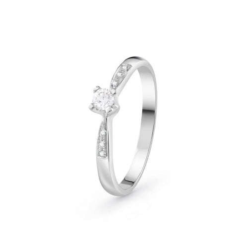 Anello in oro bianco con diamante Dream Bliss