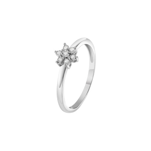 Anello in oro bianco con diamanti Elisir Bliss