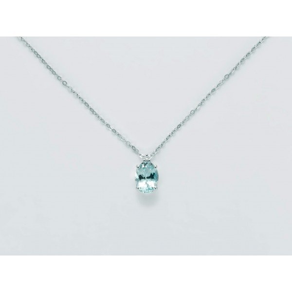 COLLANA MILUNA ACQUAMARINA E DIAMANTE – CLD4284