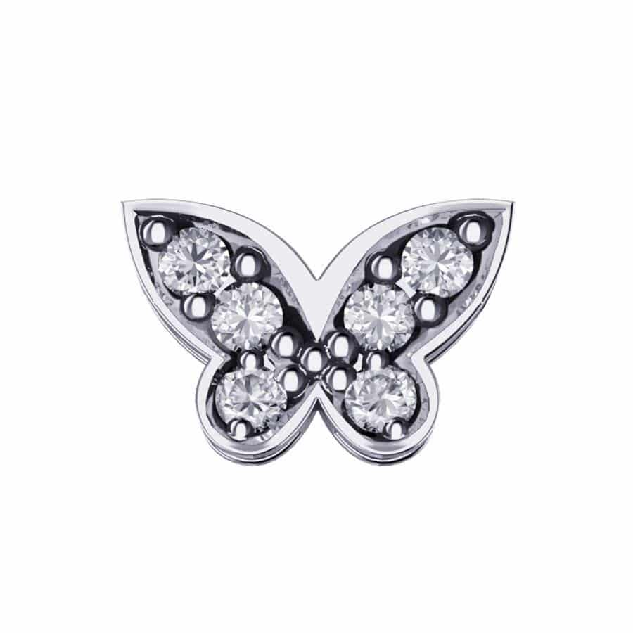 DonnaOro Elements-Farfalla in oro bianco e diamanti