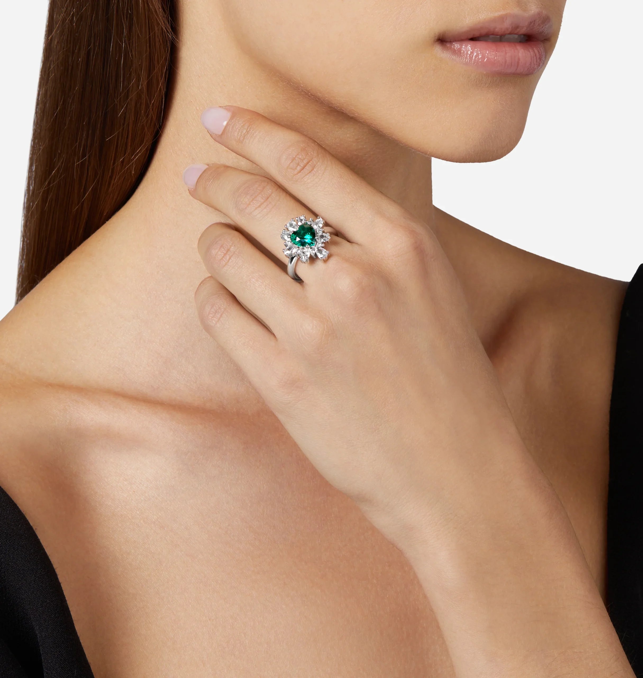 ANELLO CUORE EMERALD CHIARA FERRAGNI