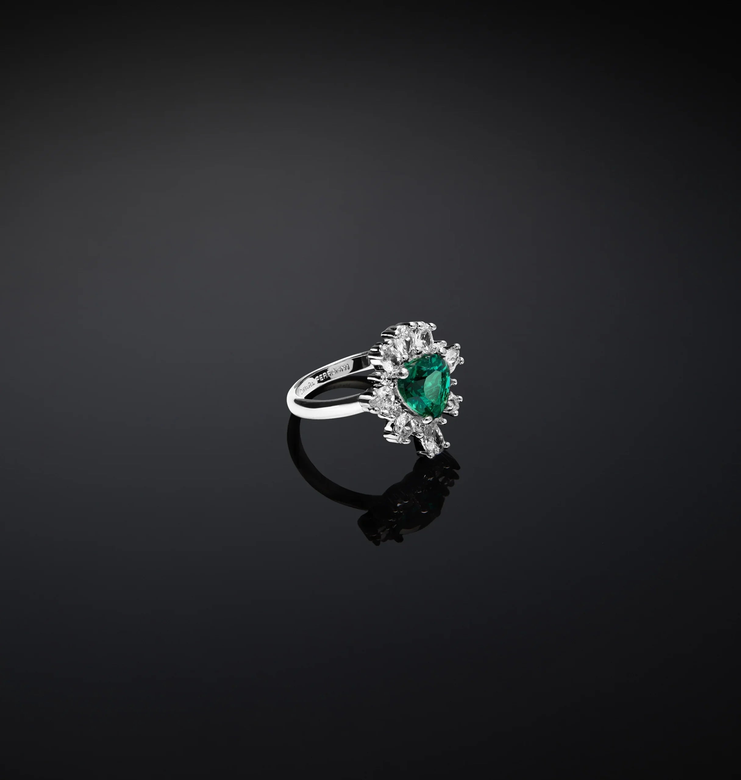 ANELLO CUORE EMERALD CHIARA FERRAGNI