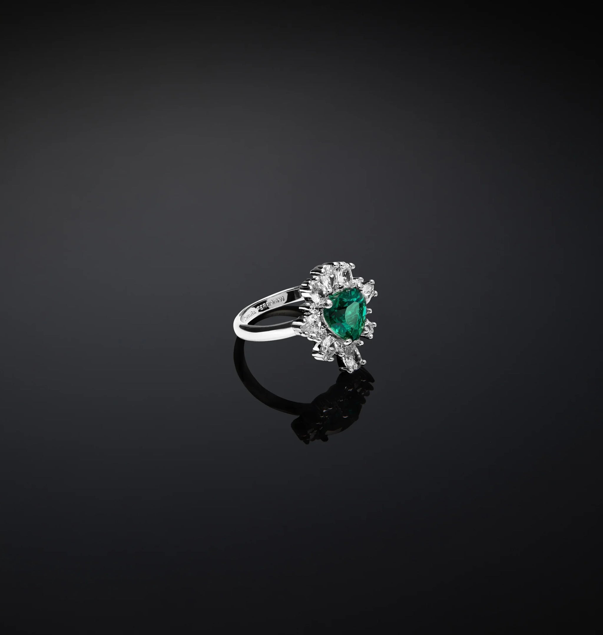 ANELLO CUORE EMERALD CHIARA FERRAGNI