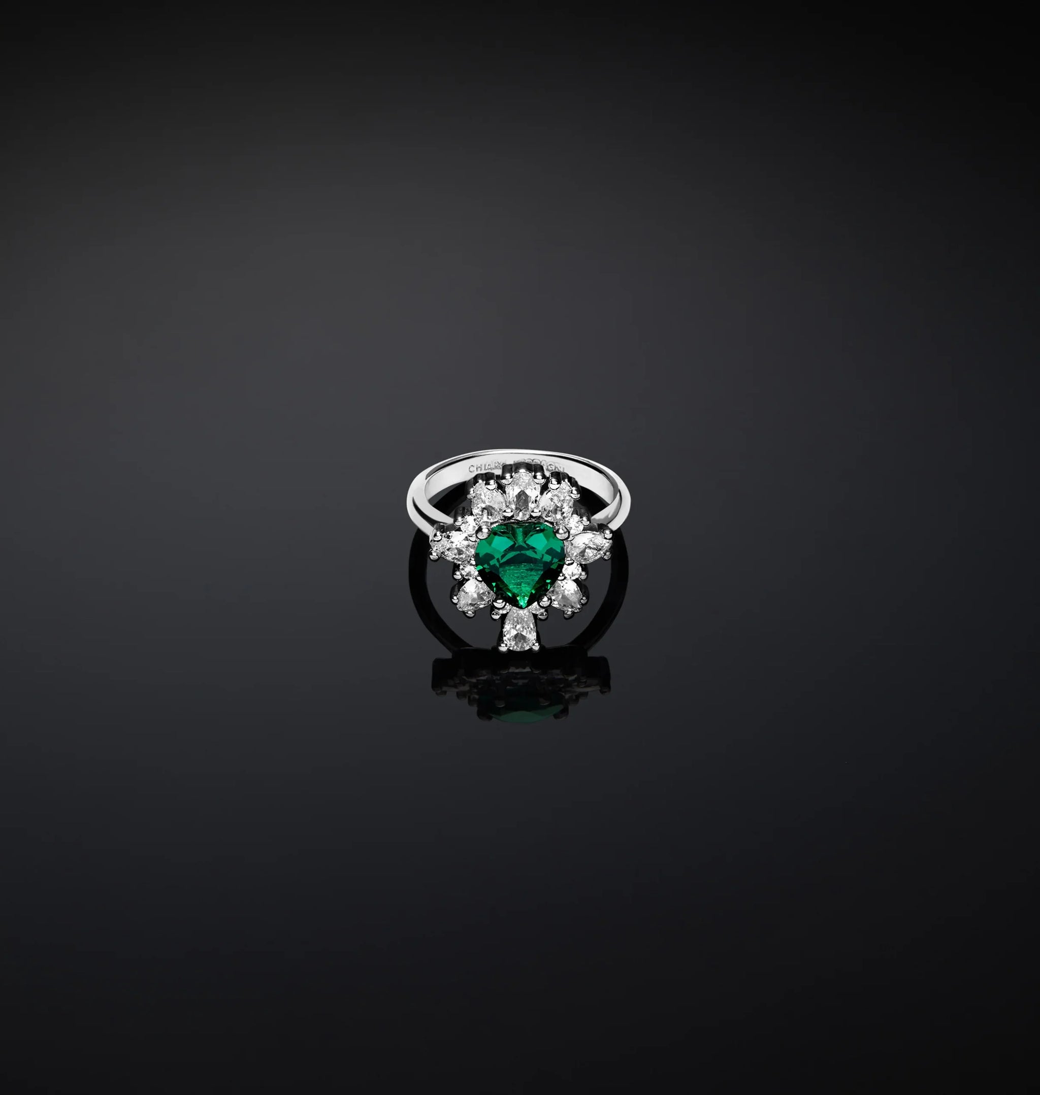 ANELLO CUORE EMERALD CHIARA FERRAGNI