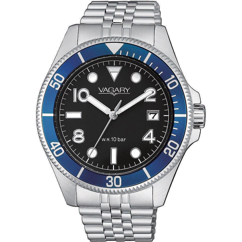 Orologio Uomo Aqua39 105th Nero Blu VagaryVD501557