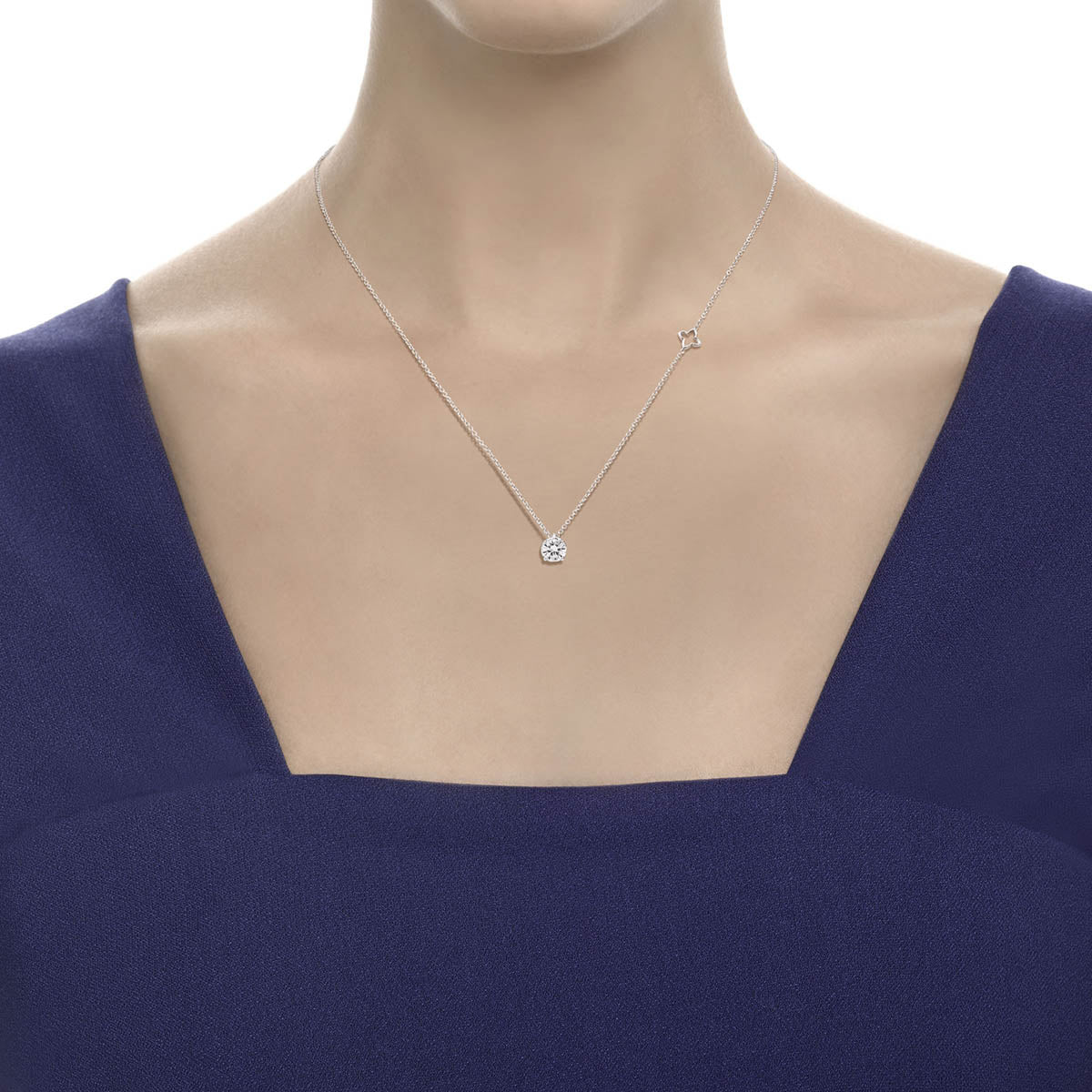 Collana punto luce Anniversary in oro e diamante | Recarlo