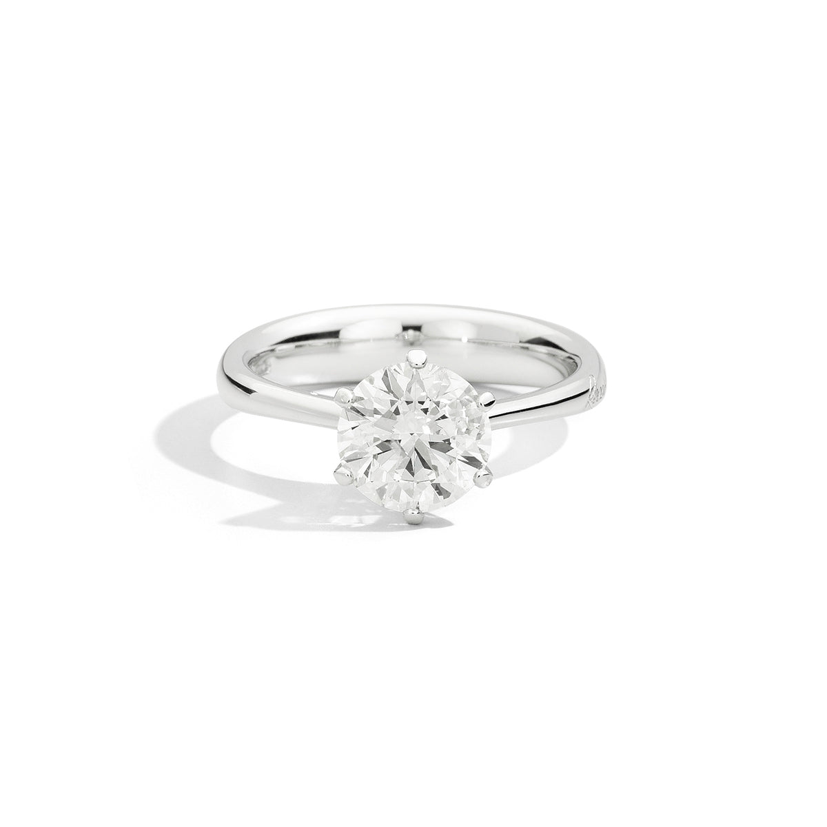 Anello solitario oro bianco 18 KT - Anniversary six | Recarlo