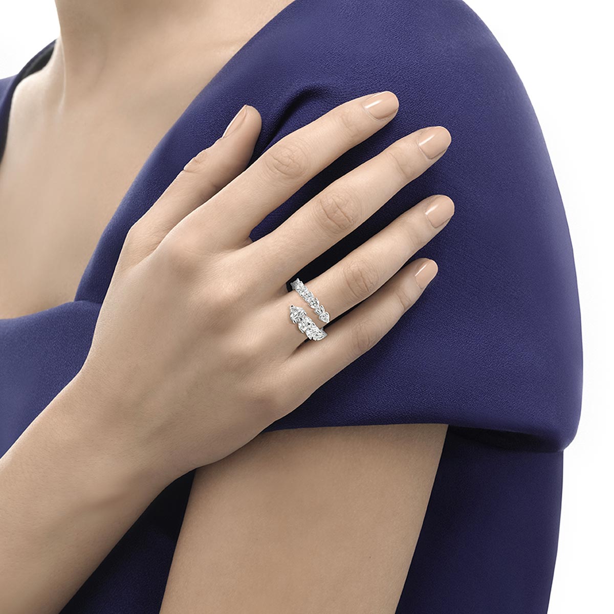 Anello in oro bianco 18 KT e diamanti - Anniversary Love | Recarlo