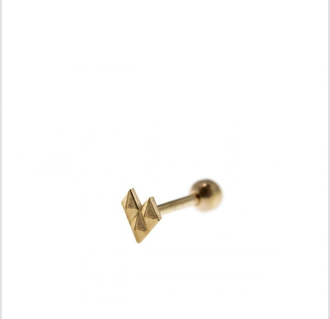 Orecchini Rue des Mille Magnetica PRZ-010 M2 AU Piercing Singolo dorato