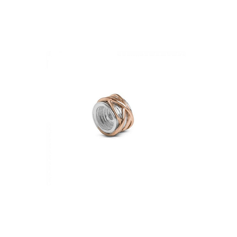Anello mini in argento e oro rosa 9 KT Filodellavita della collezione Mini - AN1004AR