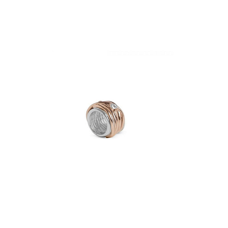 Anello mini in argento e oro rosa 9 KT Filodellavita della collezione Mini - AN1004ARBT