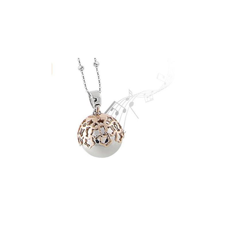 Collana bicolor con ciondolo sonoro e traforo stellato (BOCCADAMO) - TRGR03