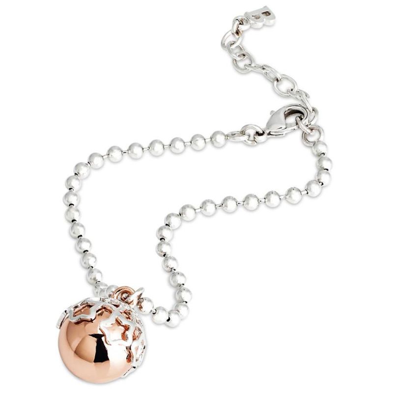 Bracciale con ciondolo sonoro rosato e stelle traforate (BOCCADAMO) - TRBR06