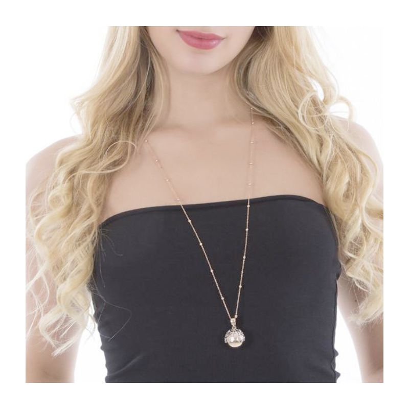 Collana con ciondolo sonoro e cuori traforati (BOCCADAMO) - TRGR01