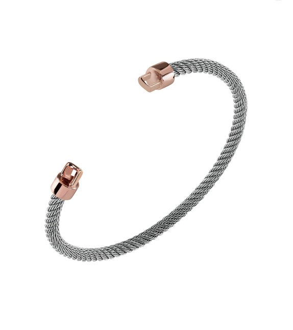 Bracciale Componibile in acciaio con inserti oro rosè Salvini - 20085506