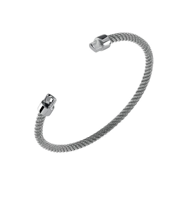 Bracciale Componibile in acciaio con inserti in argento Salvini - 20085434