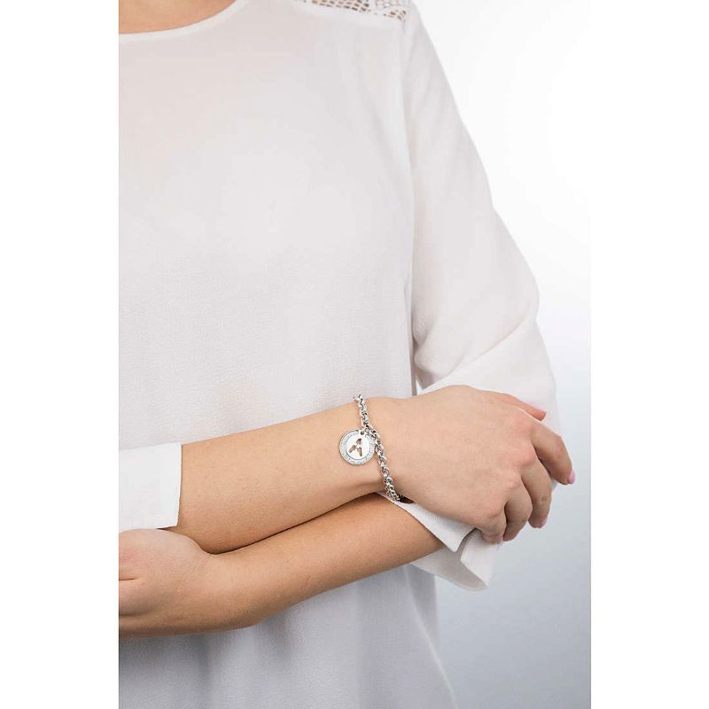 Bracciale in Ottone Silver e Glitter LETTERA A - LOVE LETTERS (Bliss) - 20073672