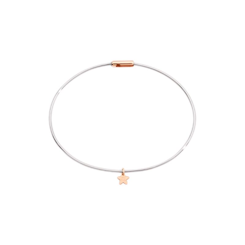 Bracciale MON ÉTOILE ACCIAIO E ORO ROSA 18K QUERIOT Civita - BRA 2