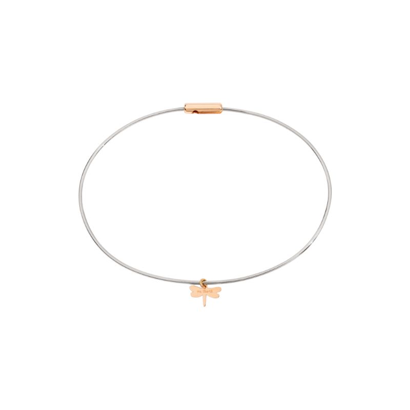 Bracciale MA LIBERTE' ARGENTO E ORO ROSA 18K QUERIOT Civita - BRA 3
