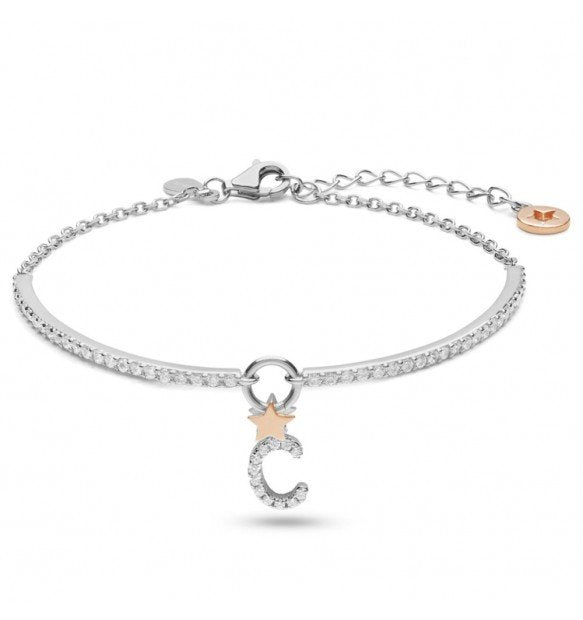 Bracciale Comete gioielli Stella lettera C donna BRA 179